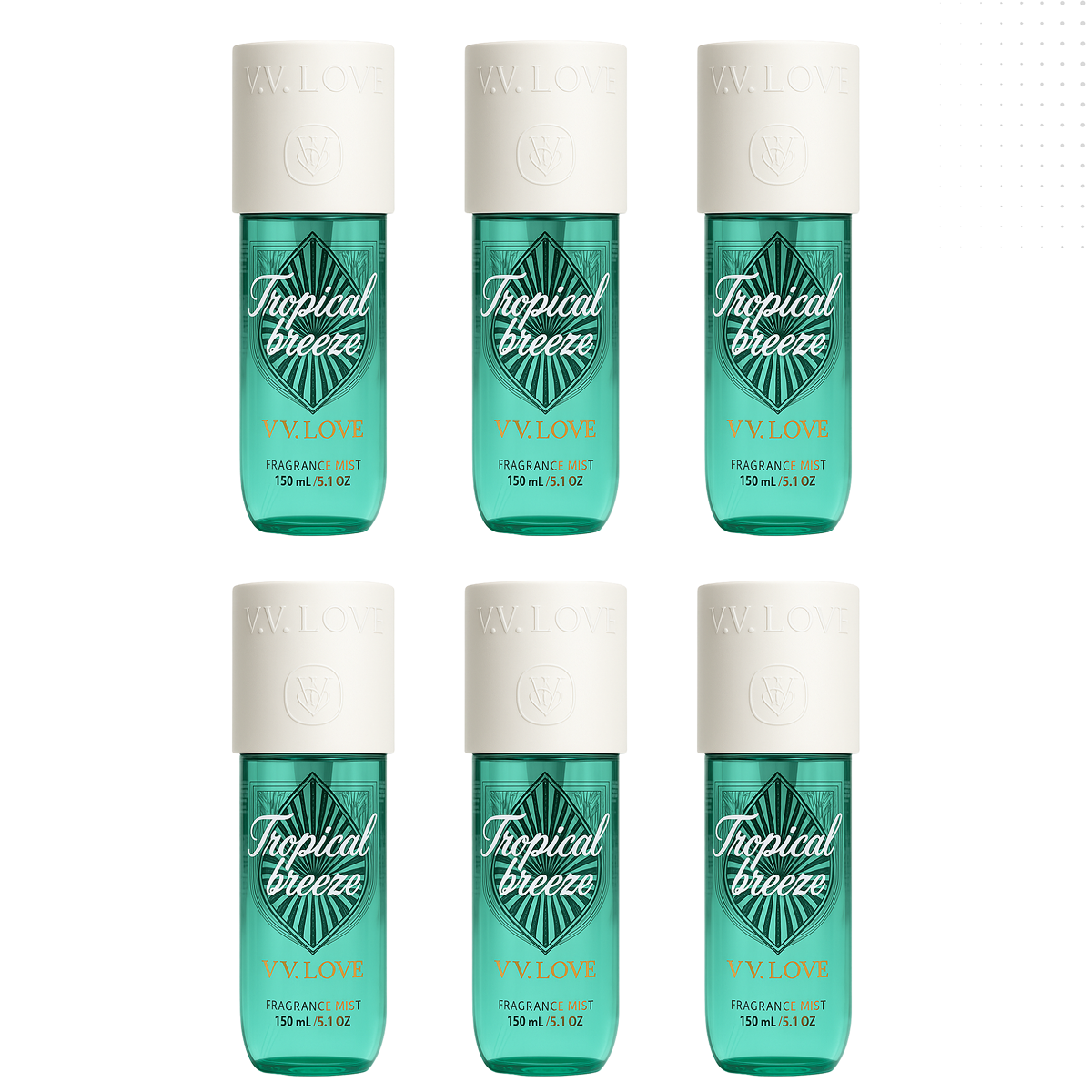 12*150ml Vv Love - Tropical Breeze - Body Mist da Donna