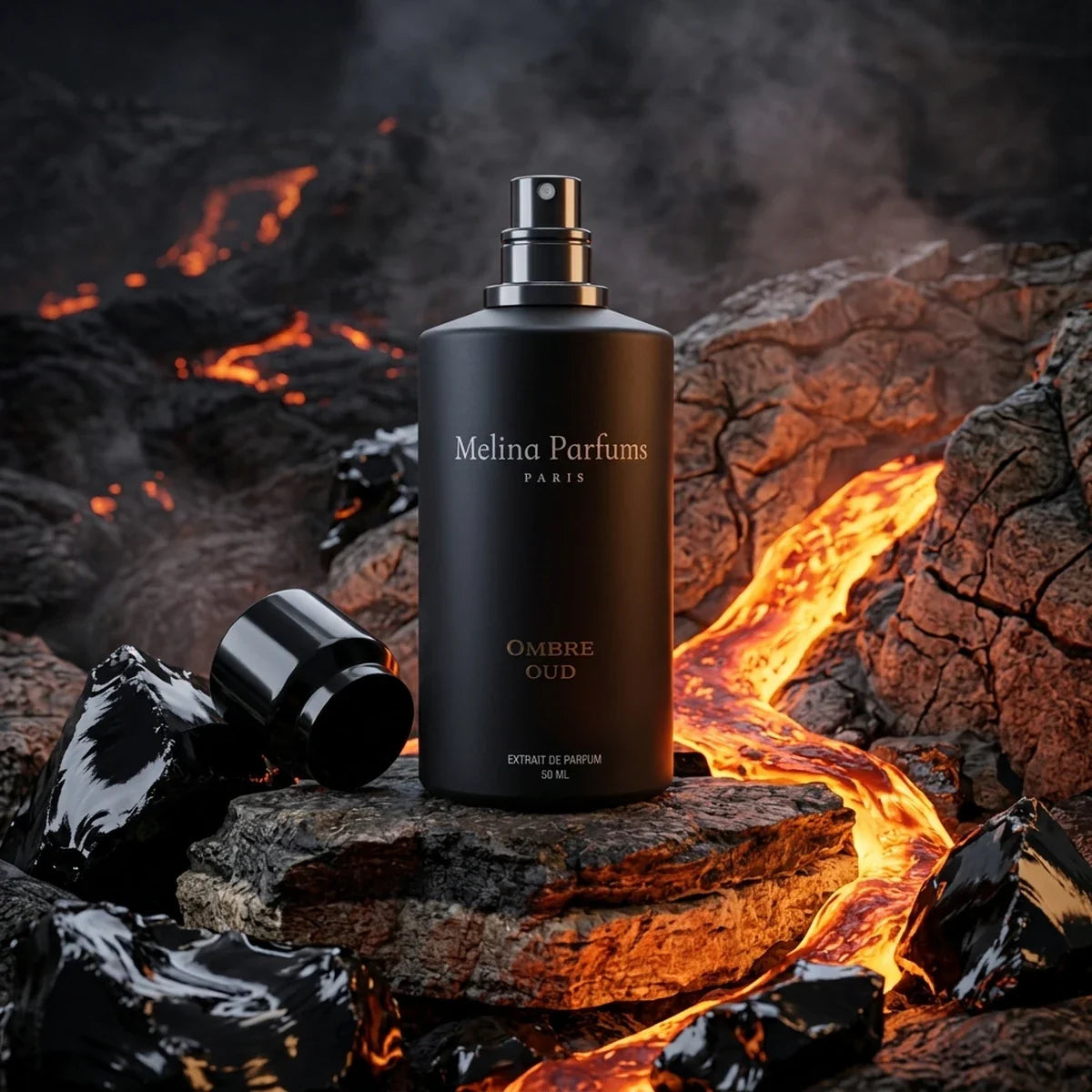 50ml Melina Parfums - Ombre Oud Édition L’Obsidienne - Extrait de Parfum Mixte