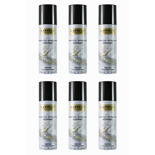 6 * 150ml Ted Lapidus - Lapidus - Deodorante da Uomo