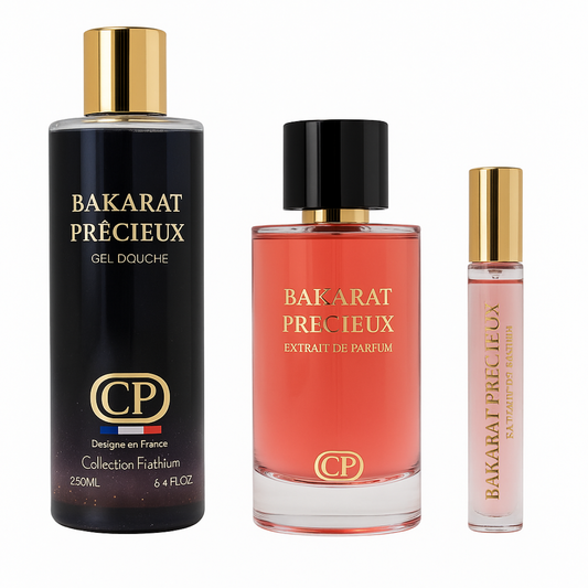 Collection Platinium - Cofanetto Bakarat Précieux Estratto di Profumo 100ml + Gel Doccia 250ml + Estratto 10ml