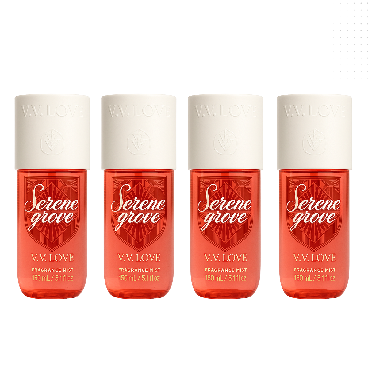 4*150ml Vv Love - Serene Grove - Body Mist da Donna