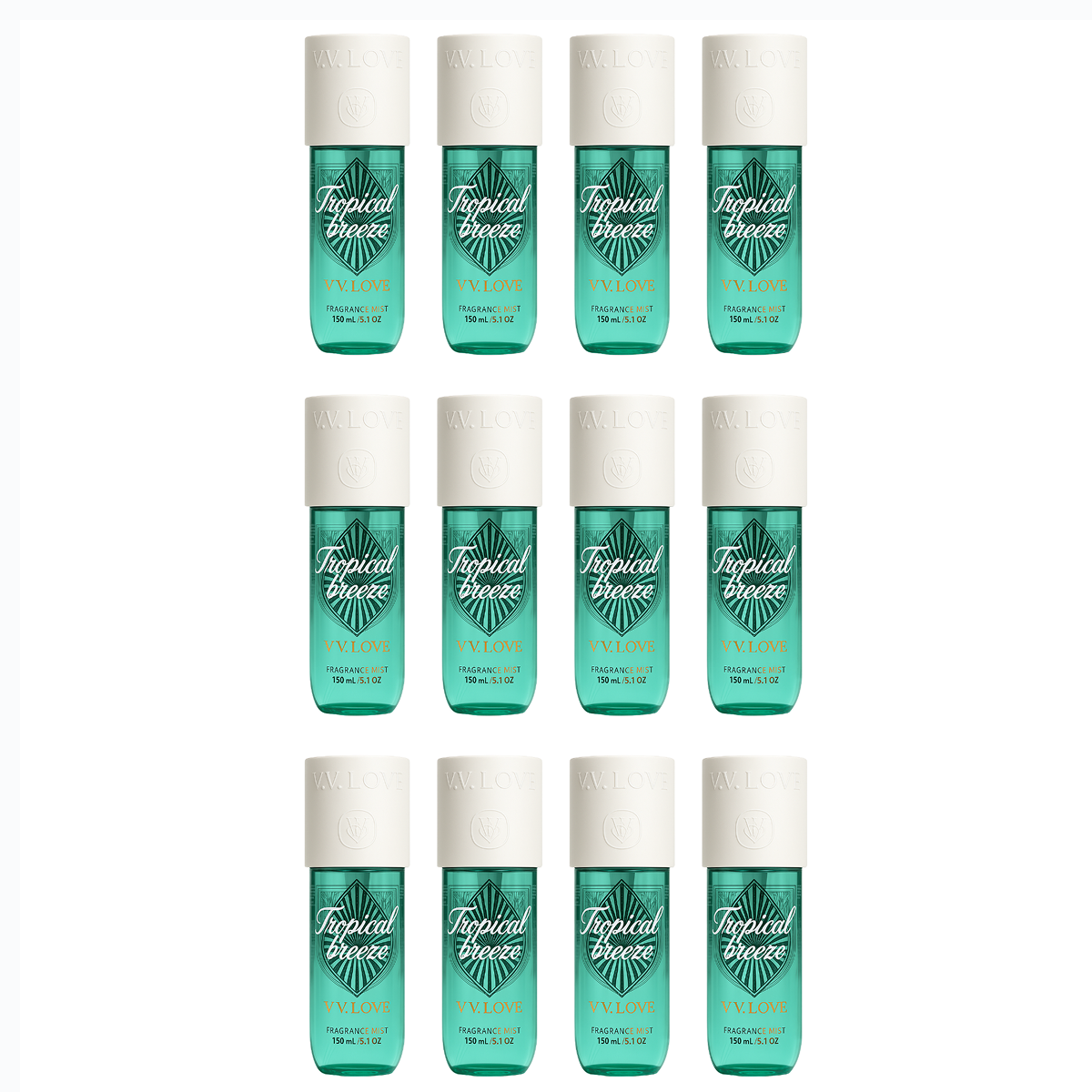 12*150ml Vv Love - Tropical Breeze - Body Mist da Donna