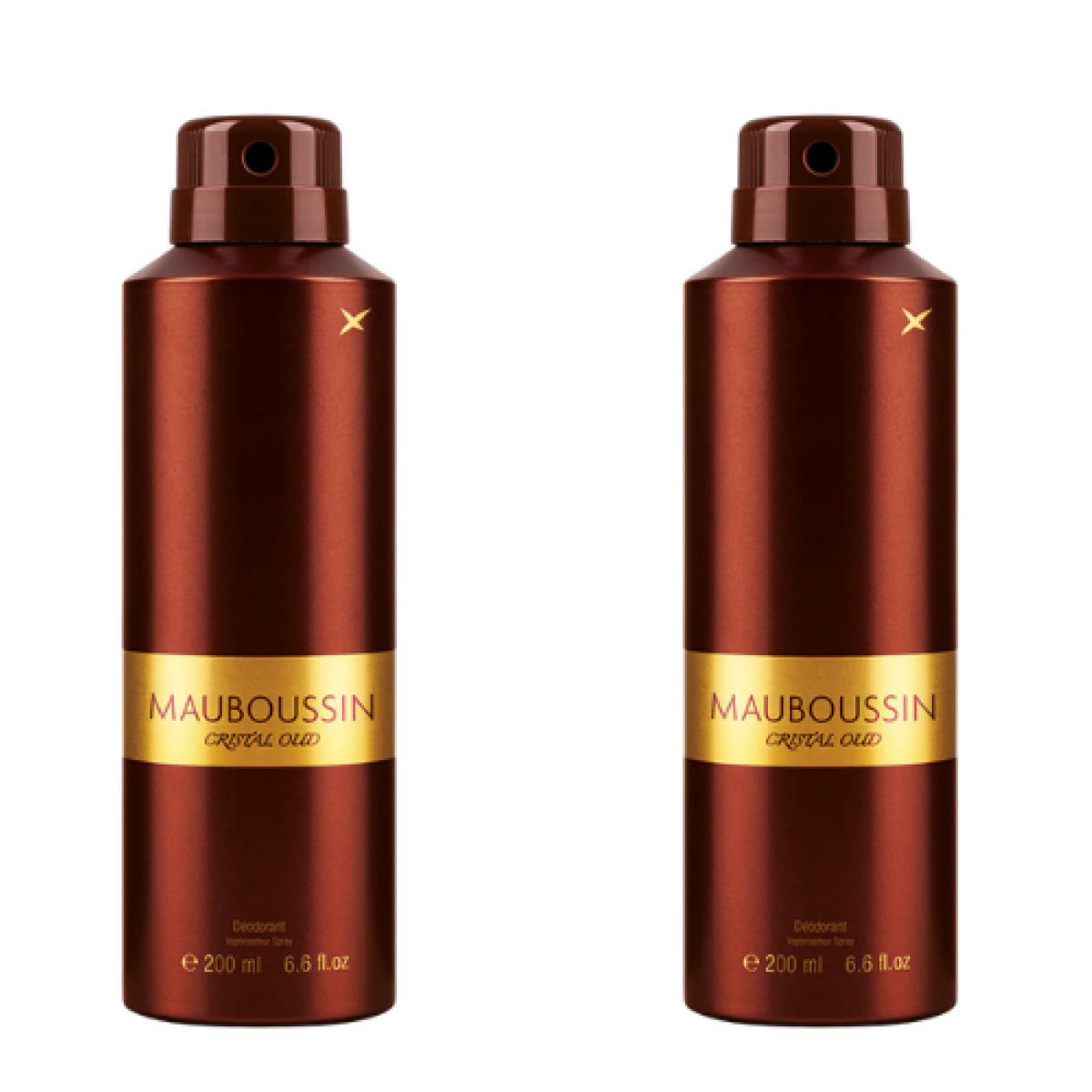 6*200ml Mauboussin - Cristal Oud - Deodorante da Uomo