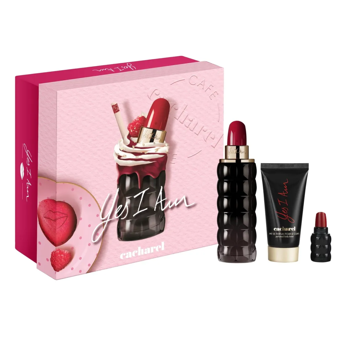 Cacharel - Yes I Am Eau - Coffret Coffret Eau de Parfum 75ml + Lait Corporel 50ml + Eau de Parfum 5ml
