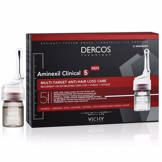 21*6ml Vichy - Dercos Aminexil Intensive 5 Men Cuoio Capelluto Sensibile 21 fiale da 6ml
