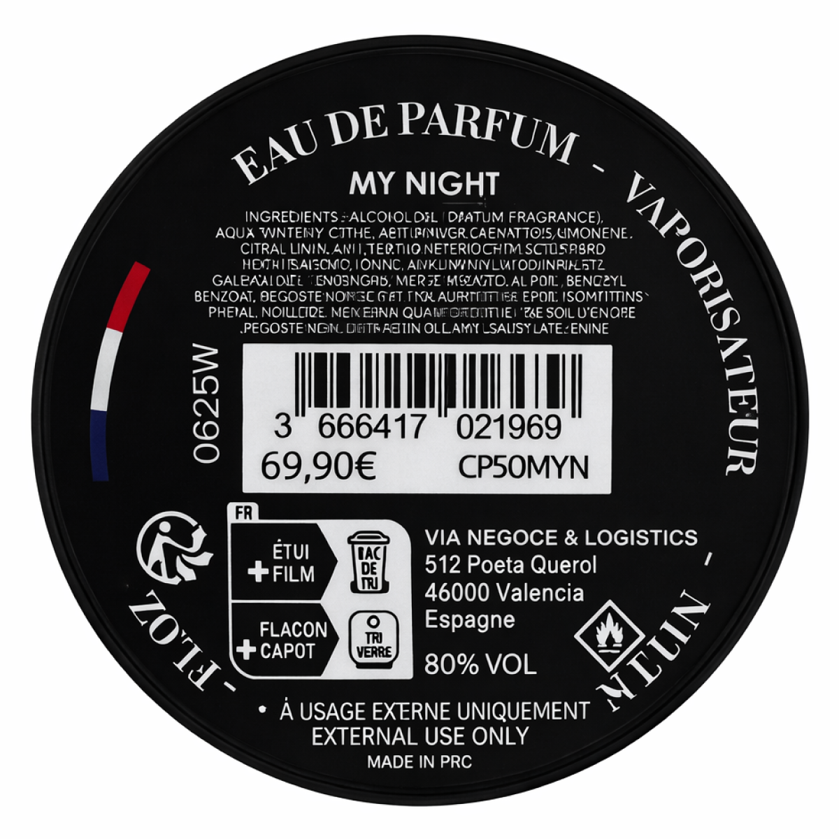 50ml Collection Privée - My Night - Eau de parfum mixte