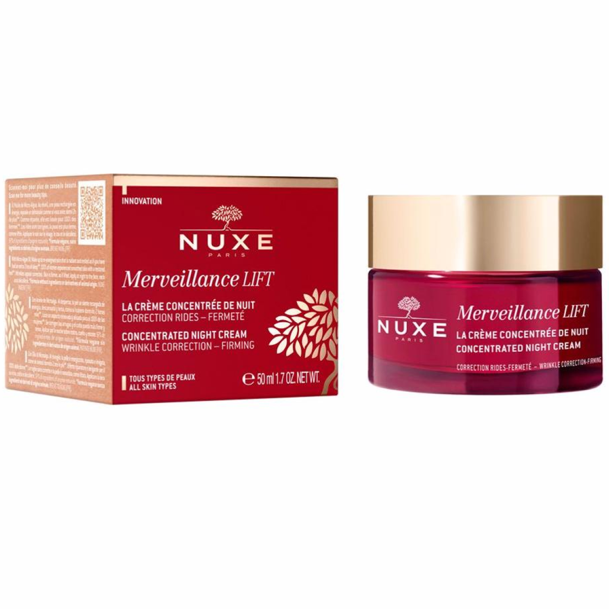 50ml Nuxe - Merveillance LIFT la Crème Concentrée de Nuit