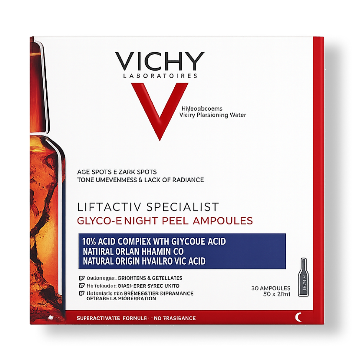 20ml Vichy - Liftactiv Specialist Glyco-c Acide Hyaluronique 10 Ampoule de 2ml