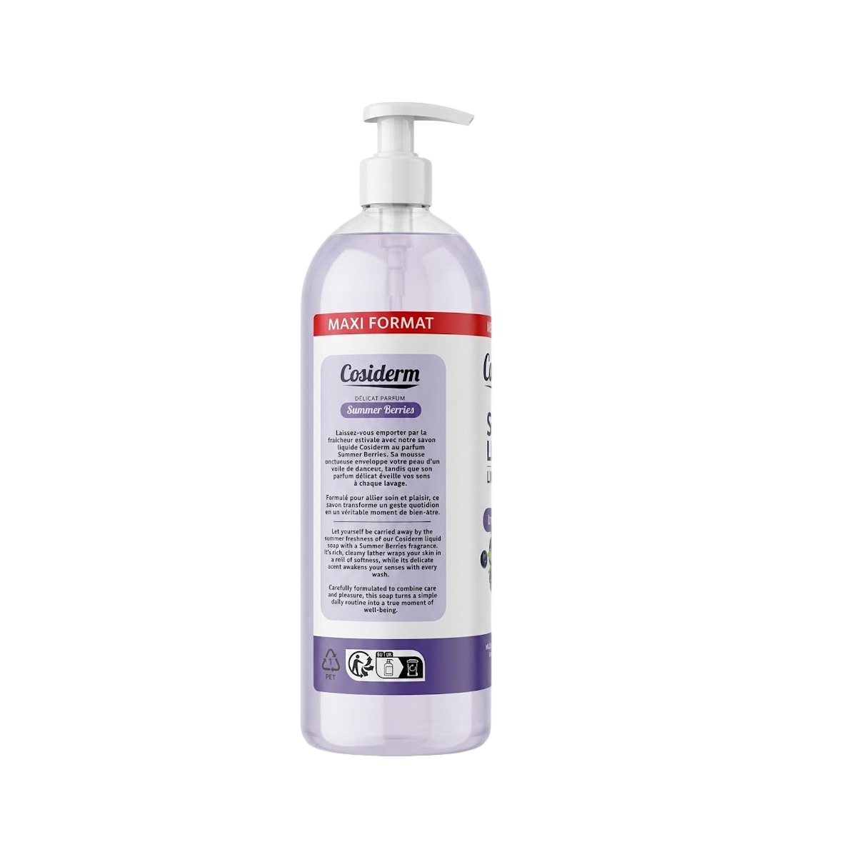 1 l Cosiderm - Summer Berries - Savon Liquide Maxi Format