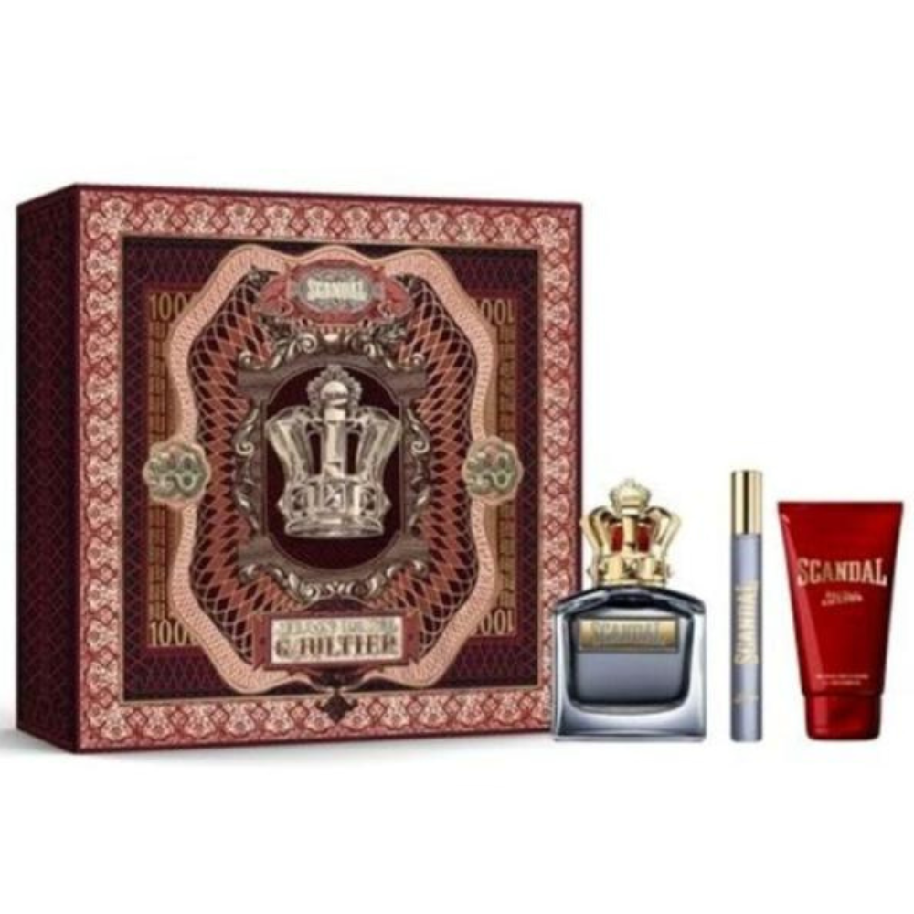 Jean Paul Gaultier - Scandal For Him - Coffret EDT 100ml + Mini 10ml + Gel 75ml