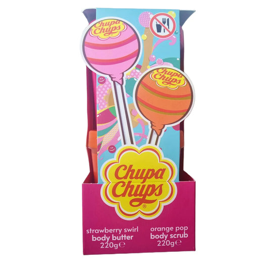 Chuppa Chups - Cofanetto Crema Corpo Strawberry Swirl & Scrub Corpo Orange Pop