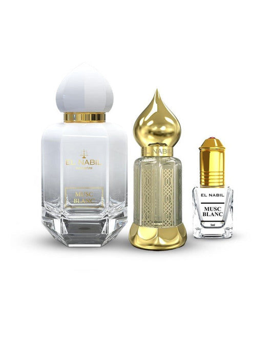El Nabil - Musc Blanc - Set regalo di prestigio 65ml + 12ml di profumo +5ml