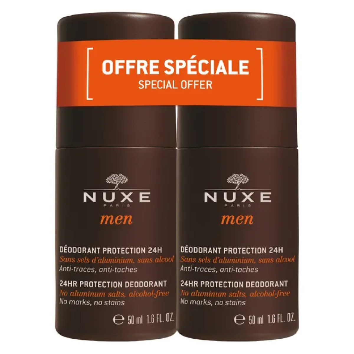 2*50ml Nuxe - Deodorante Protezione 24h Roll - on