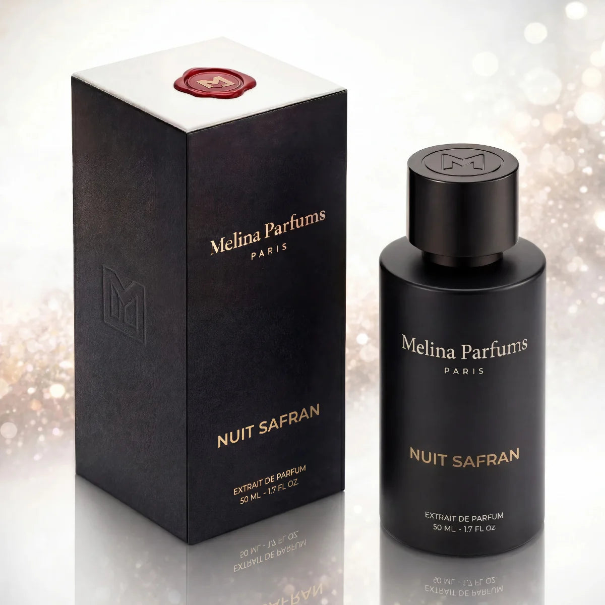 50ml Melina Parfums - Nuit de Safran Édition L’Obsidienne - Extrait de Parfum Mixte