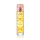 A wide shot product photograph of the Pink Sugar Creamy Sunshine perfume bottle, centered in the frame with plenty of negative space around it for text placement. The bottle stands on a seamless, pristine pure white background (#FFFFFF). Studio light creates a subtle, soft, and realistic shadow underneath. Clean, bright e-commerce banner aesthetic. Aspect ratio 1:1, size 1200x1200px. (gemini-3.1-flash-image-preview)