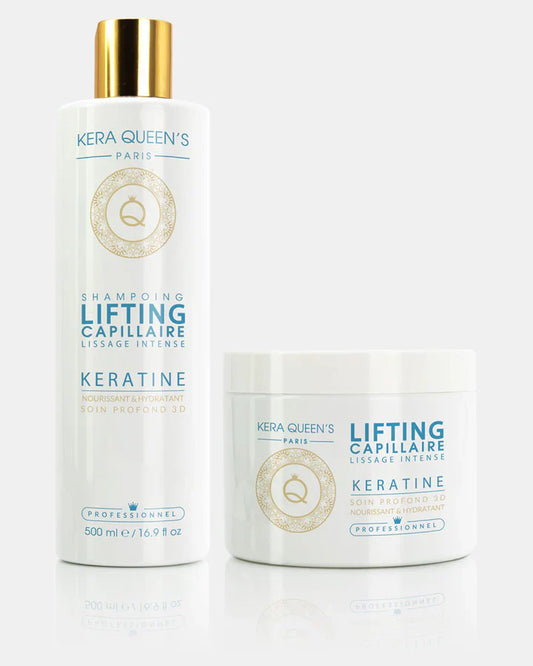 Kera Queen's - Duo Lifting Cheratina intense Cura profonda 3D Shampoo 500ml + Maschera 500ml