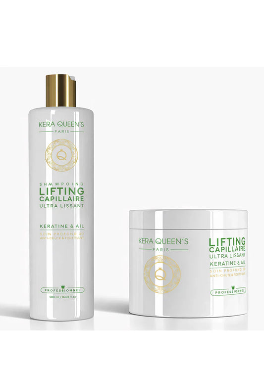 Kera Queen's - Duo lifting Cheratina & ail Cura profonda 3D Shampoo 500ml + Maschera 500ml