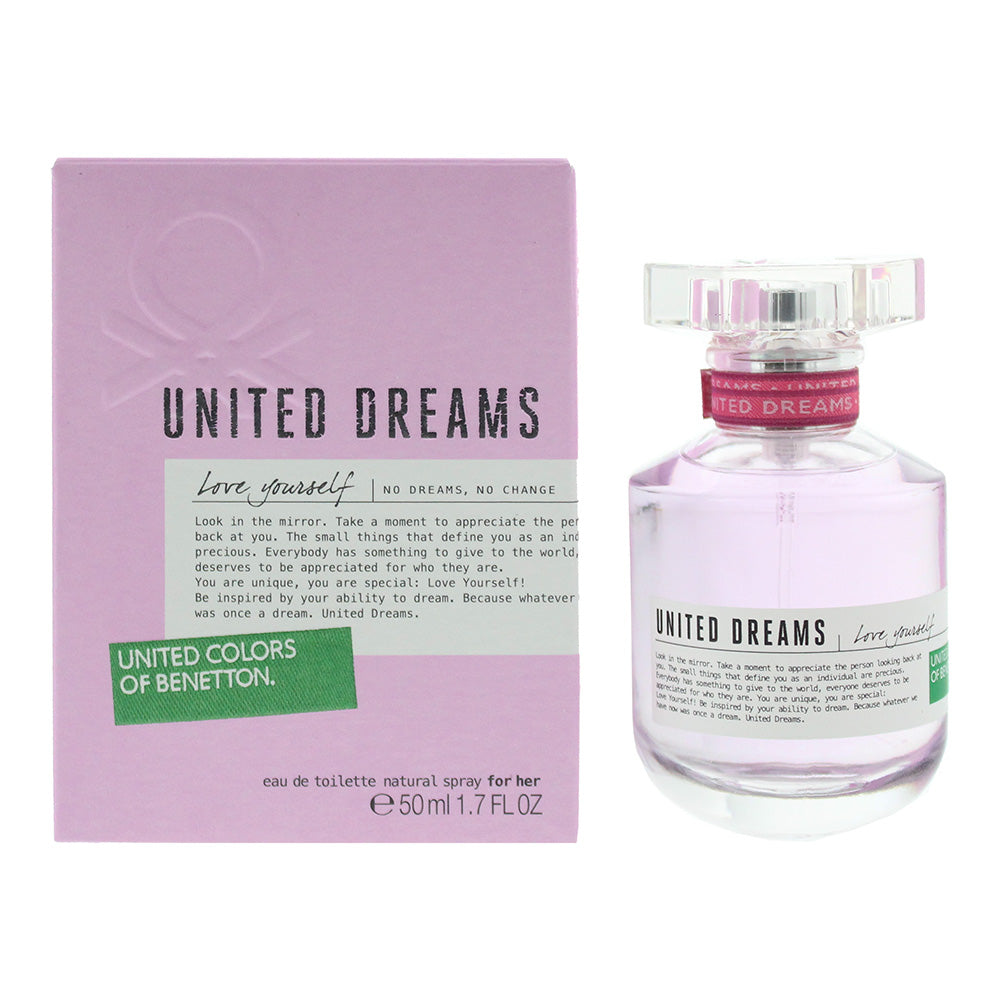 50 ml Benetton - United Dreams Love Yourself - Eau de Toilette pour femme