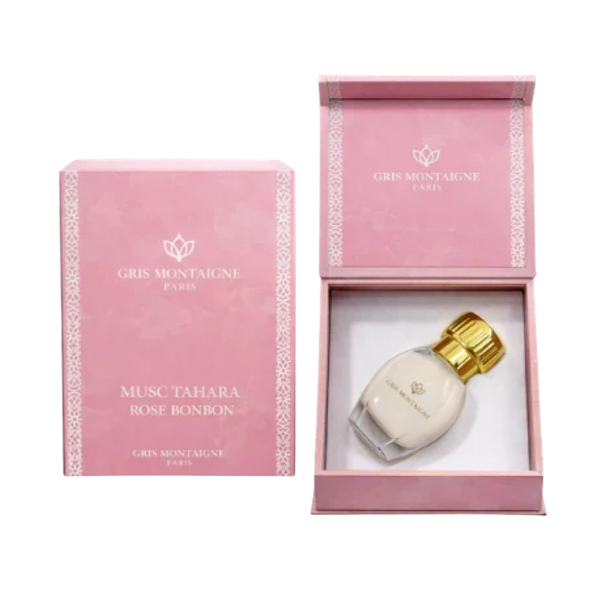 12ml * 4 Gris Montaigne - Musc Tahara Rose BonBon - Parfum Concentré