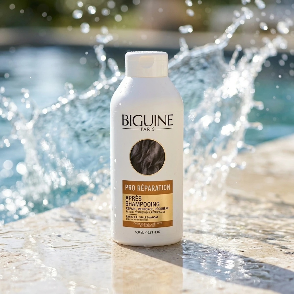 500ml Biguine Paris - Après-Shampooing Pro Réparation Cheveux Secs et Cassants