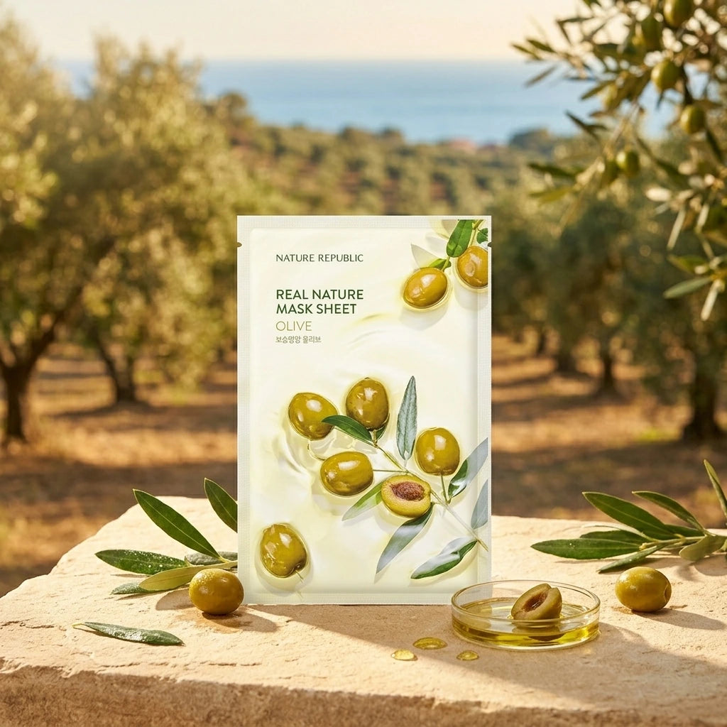Nature Republic - Real Nature Sheet - Mask Olive