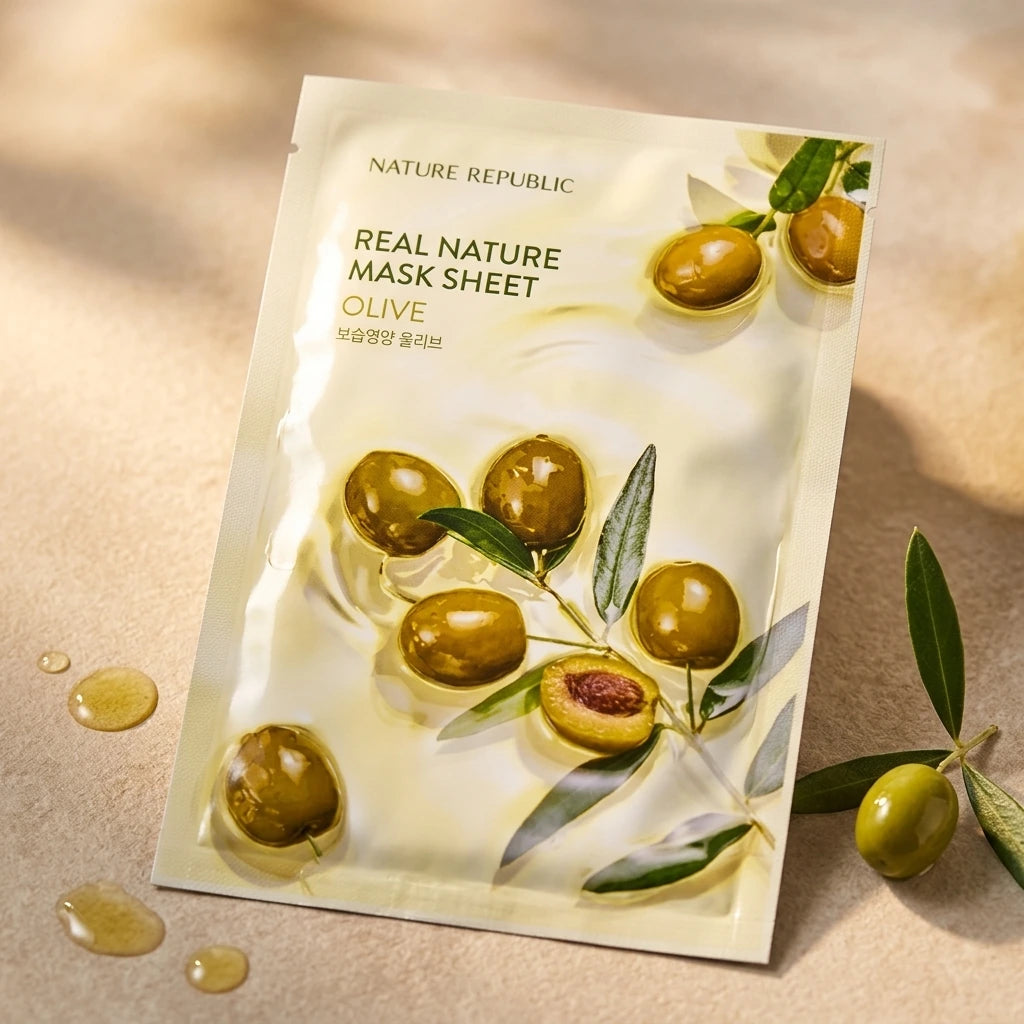 Nature Republic - Real Nature Sheet - Mask Olive