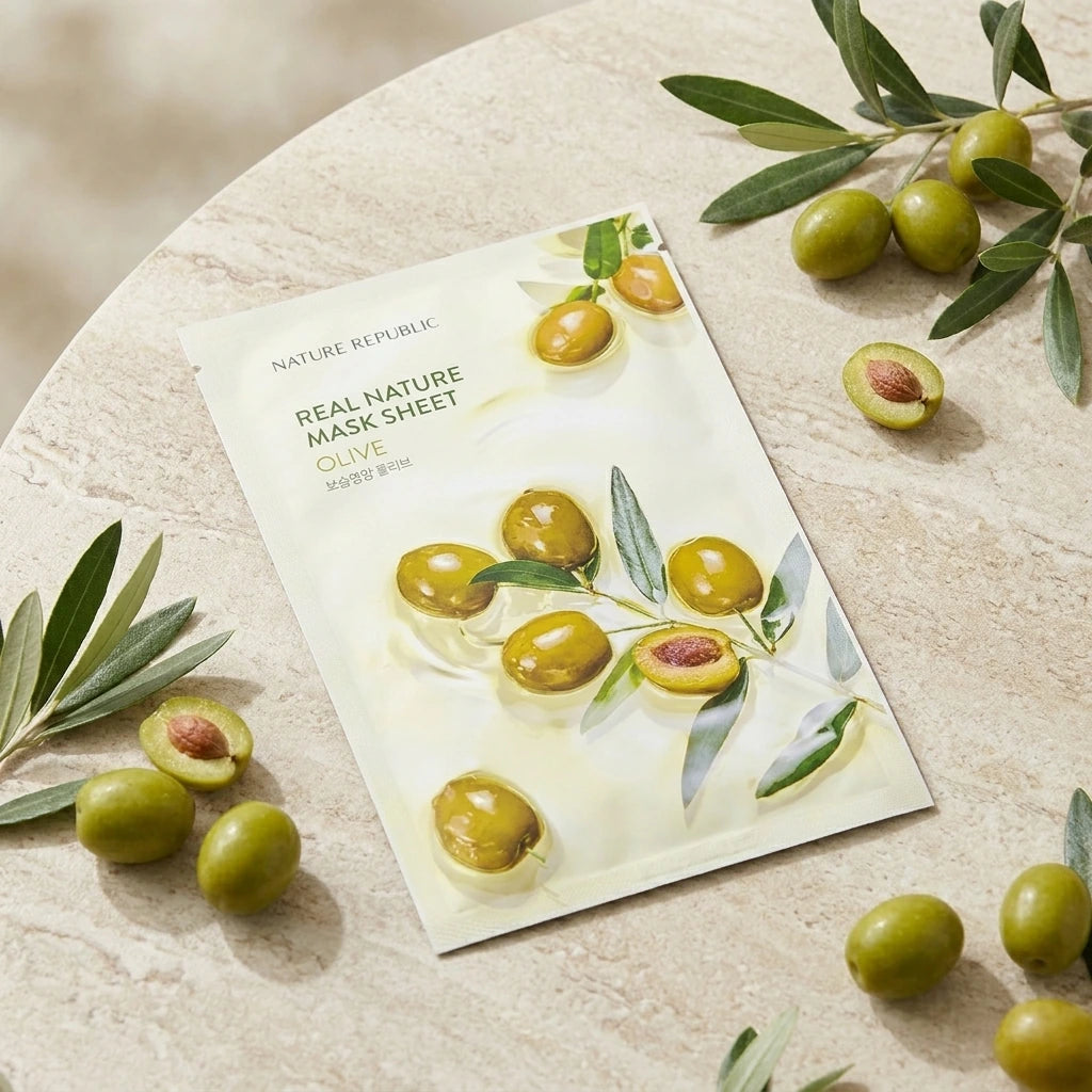 Nature Republic - Real Nature Sheet - Mask Olive