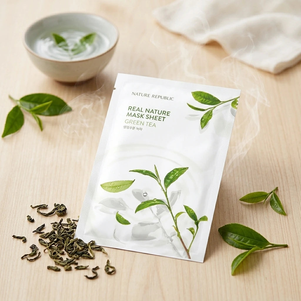 Nature Republic - Real Nature Sheet - Mask Green Tea
