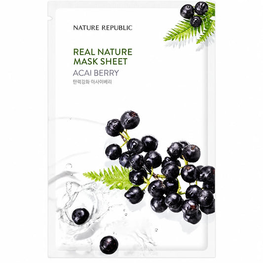 Nature Republic - Real Nature Maschera in Tessuto Acai Berry
