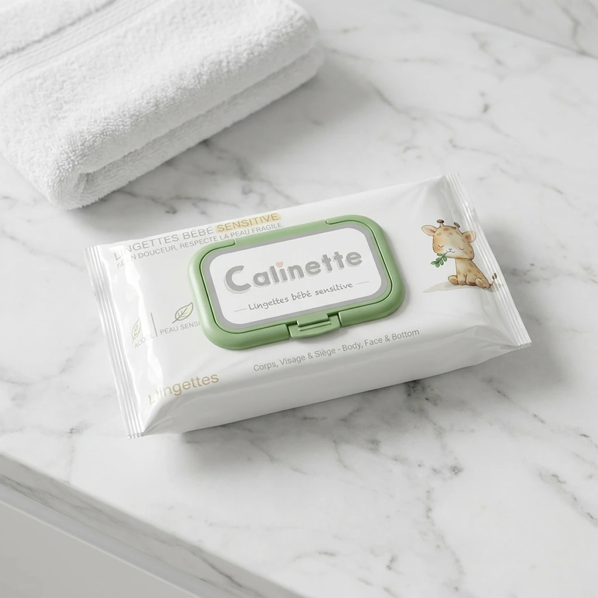 Calinette - Lingettes Bébé Sensitive