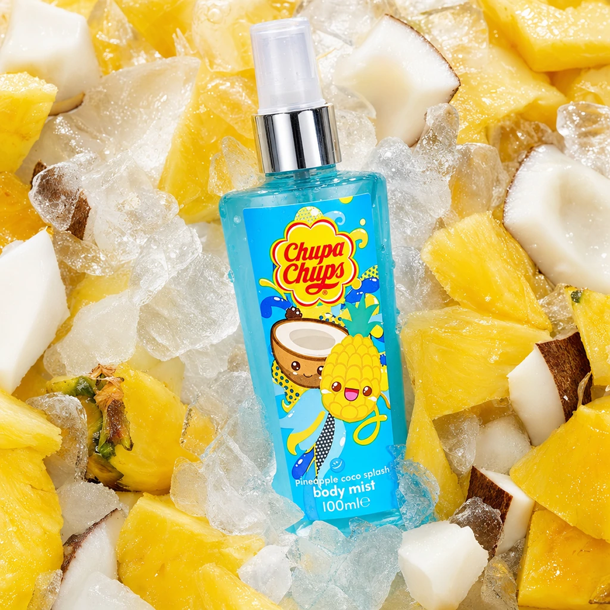 100ml Chupa Chups - Pineapple Coco Splash - Body Mist Mixte