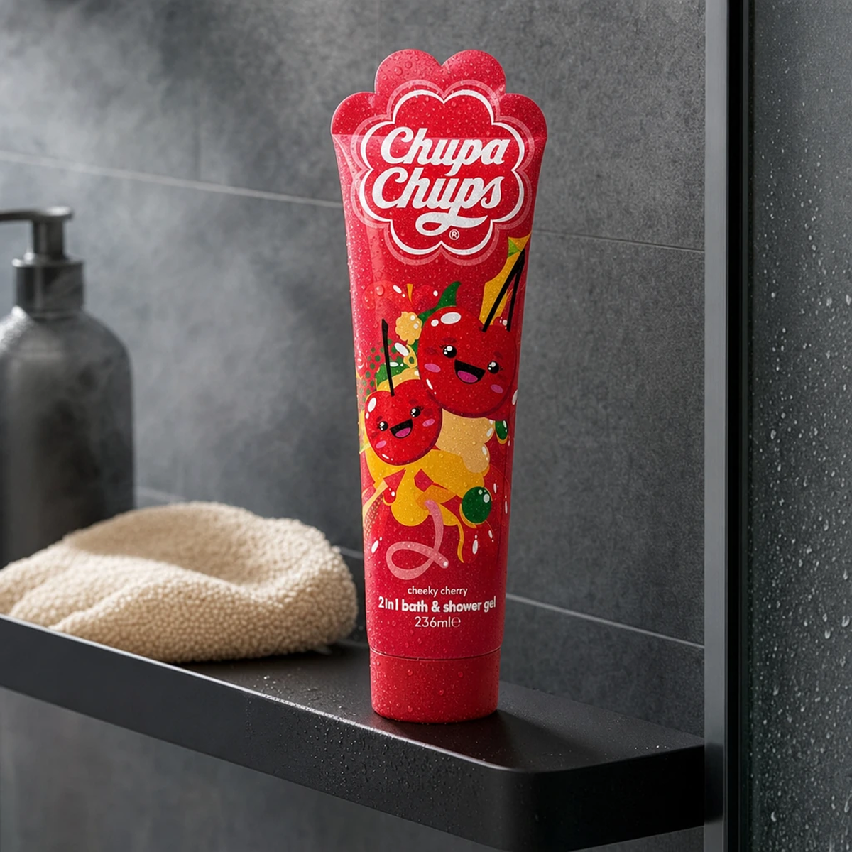 236ml Chupa Chups - Cheeky Cherry - Gel douche 2 en 1