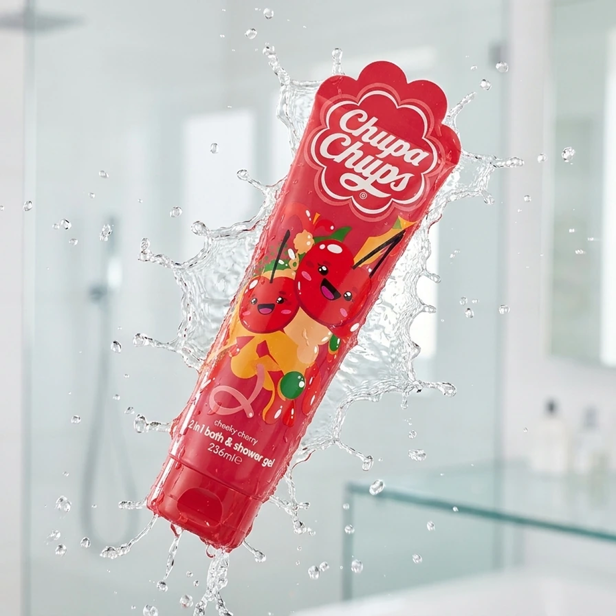 236ml Chupa Chups - Cheeky Cherry - Gel douche 2 en 1
