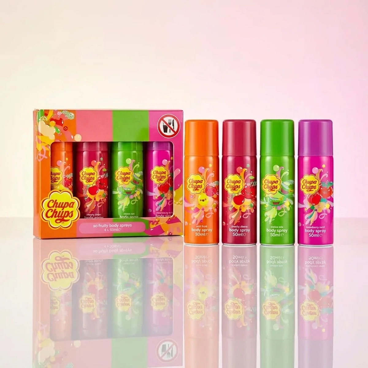 4*50ml Chupa Chups - So Fruity Body Spray 4 x 50ml