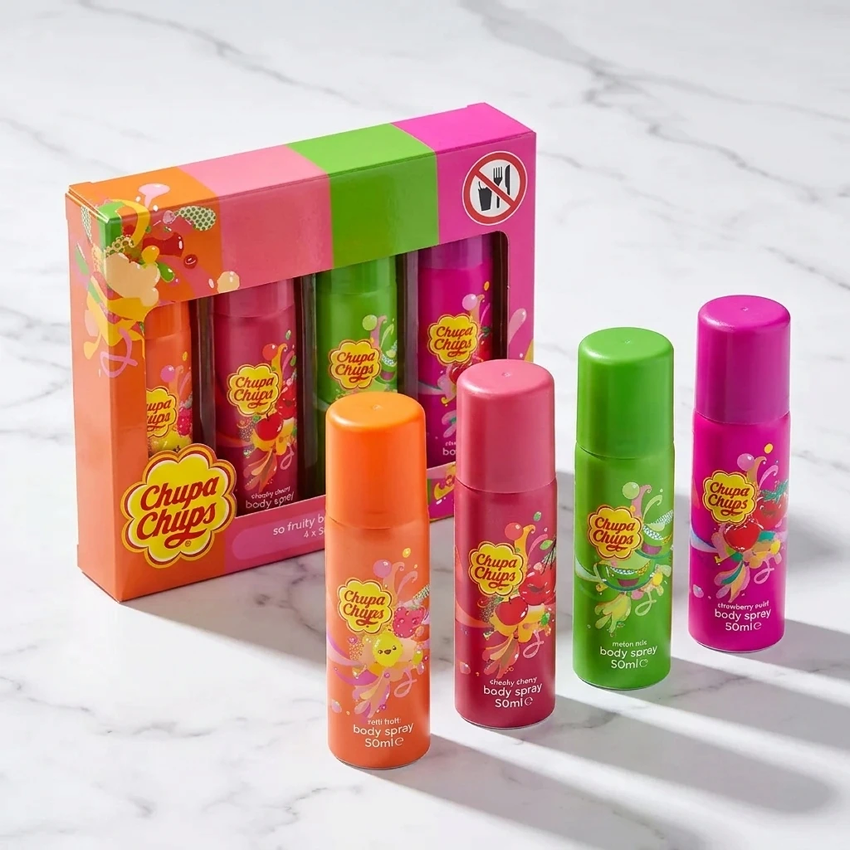 4*50ml Chupa Chups - So Fruity Body Spray 4 x 50ml
