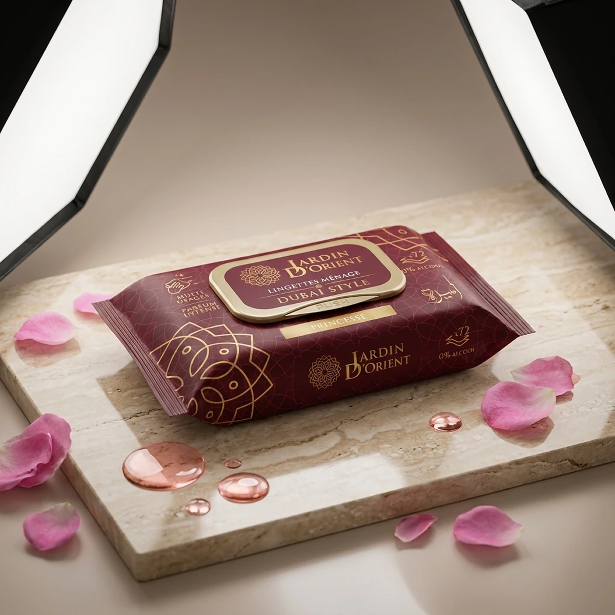 Dubai Style - Princess - Salviette umide profumate Viso e Corpo x72 Salviette