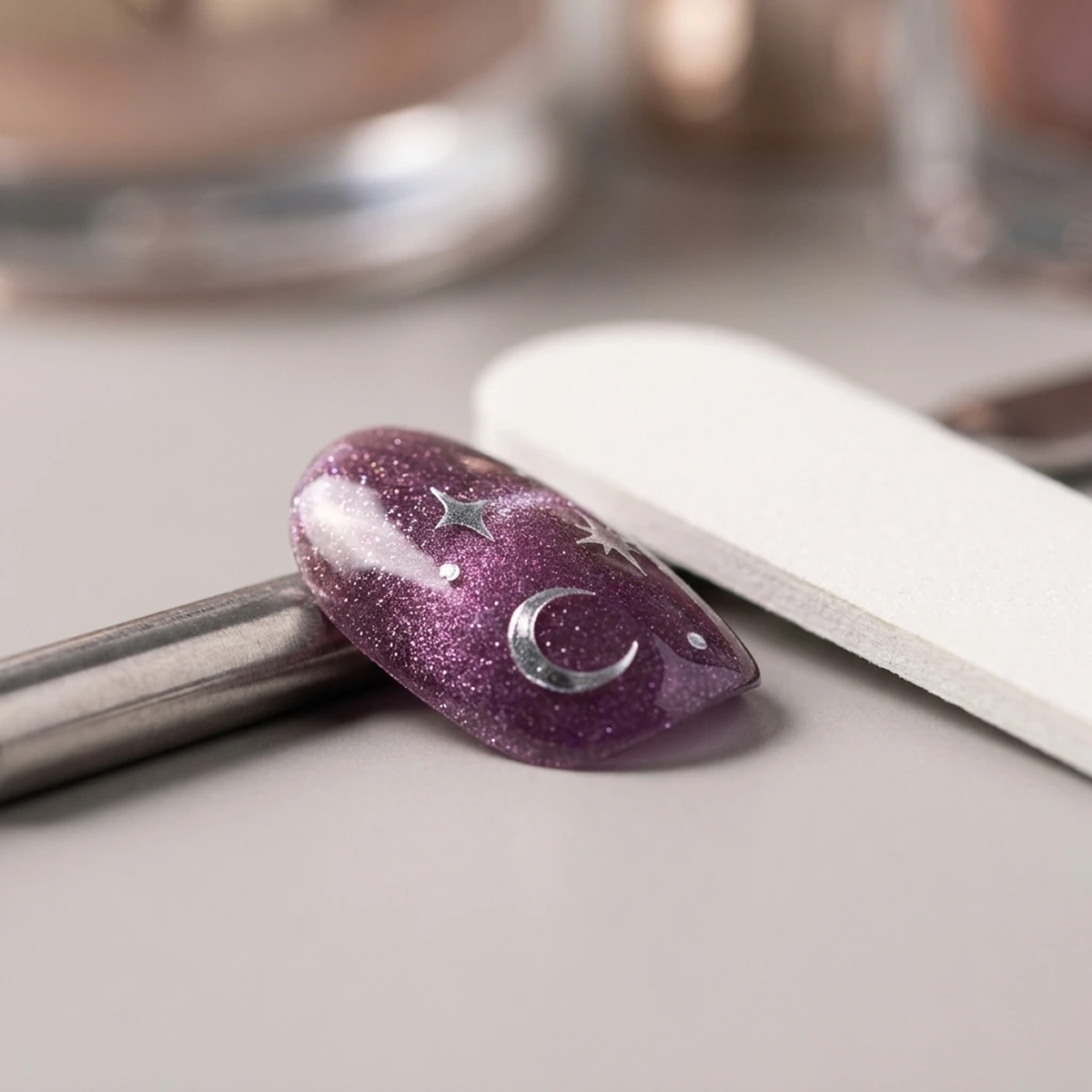EDGE U - Purple Night Magnet - Strisce per Unghie