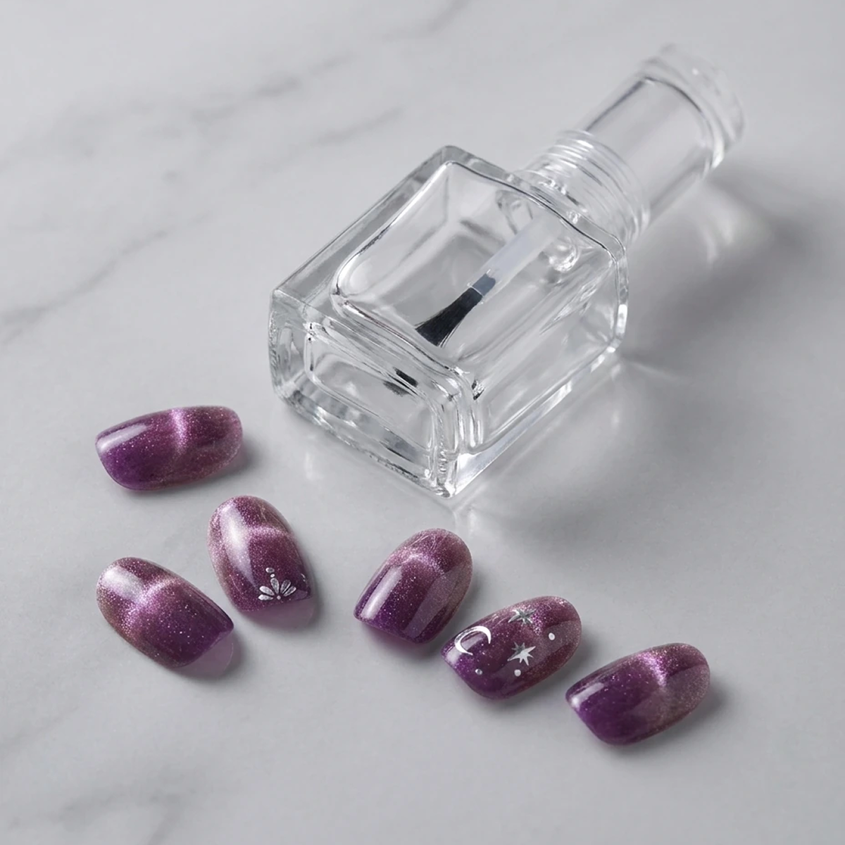 EDGE U - Purple Night Magnet - Strisce per Unghie