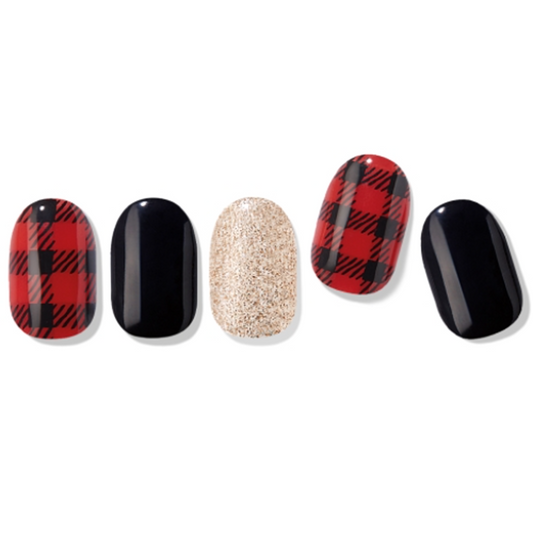 EDGE U - Red Blanket Check - Strisce per Unghie
