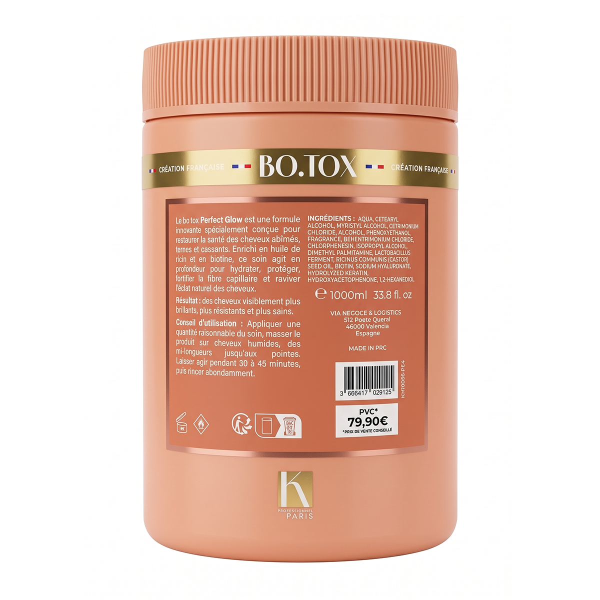 1000 ml Kaïloa - Perfect Glow - Botox Capillaire