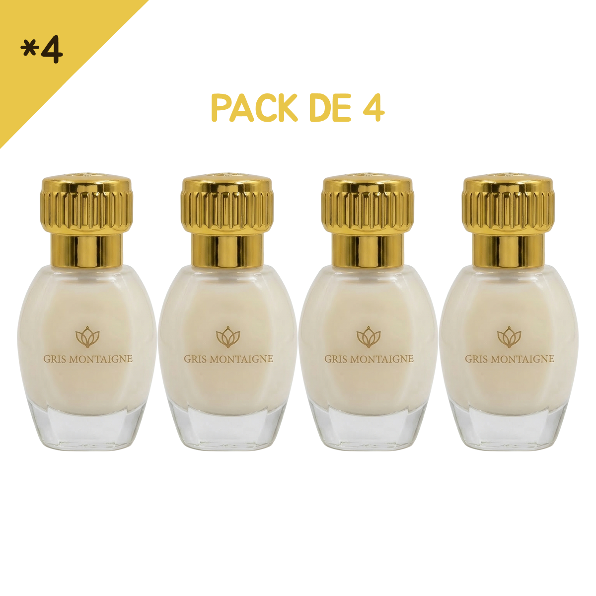 12ml * 4 Gris Montaigne - Musc Tahara Rose BonBon - Parfum Concentré
