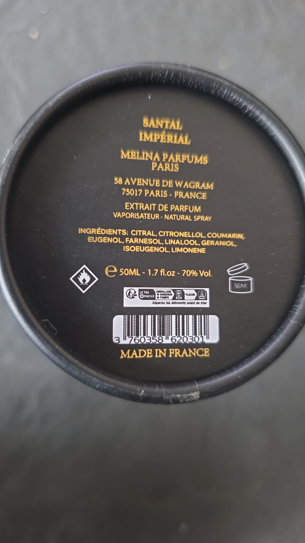 Melina Parfums - Santal Impérial - Estratto di profumo misto