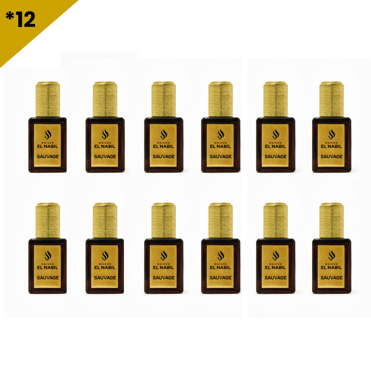 12*5ml el Nabil - Sauvage - Profumo concentrato Senza Alcool
